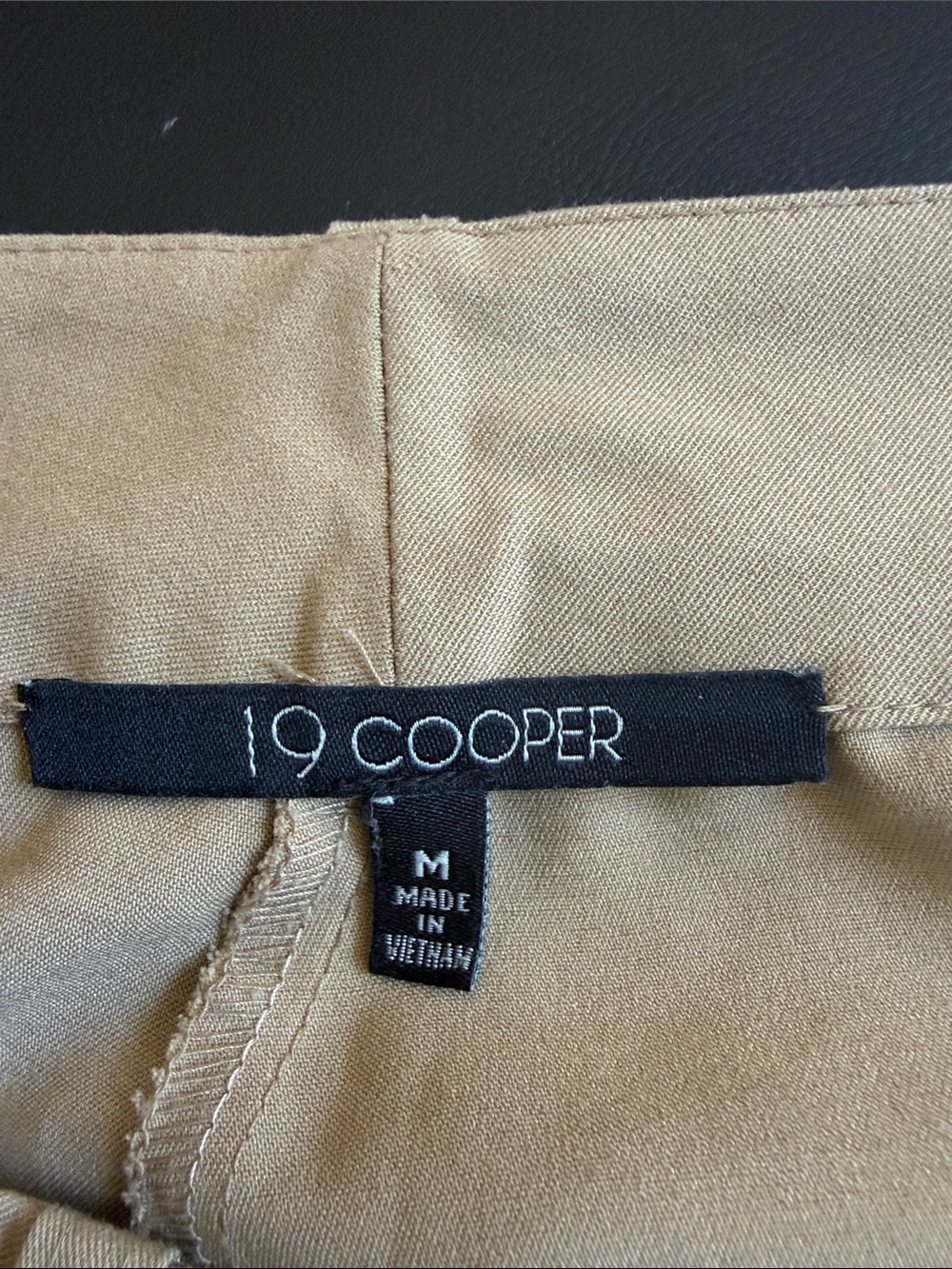 19 Cooper Tan Wide Leg Cargo Pants High Rise Cropped Utility Size M - Picture 2 of 8